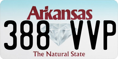 AR license plate 388VVP