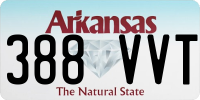 AR license plate 388VVT