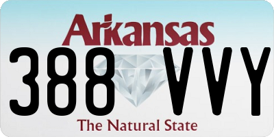 AR license plate 388VVY