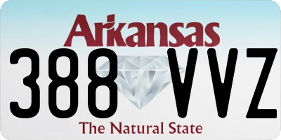 AR license plate 388VVZ