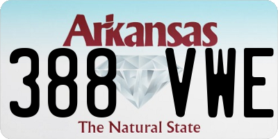AR license plate 388VWE