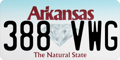 AR license plate 388VWG