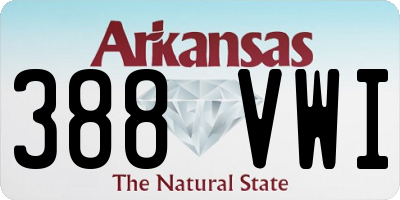 AR license plate 388VWI