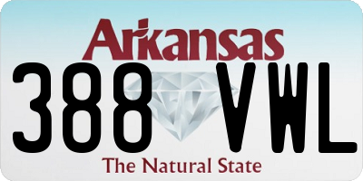 AR license plate 388VWL