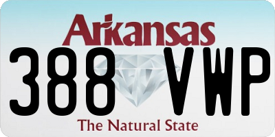 AR license plate 388VWP