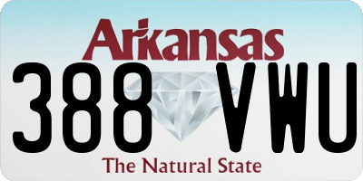 AR license plate 388VWU