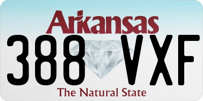 AR license plate 388VXF