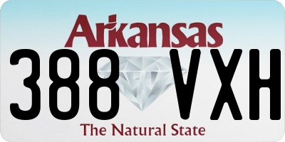 AR license plate 388VXH