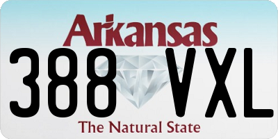 AR license plate 388VXL