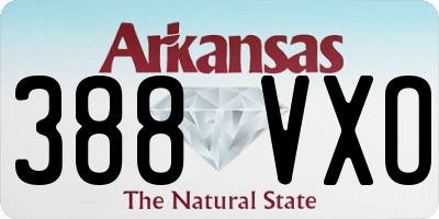 AR license plate 388VXO