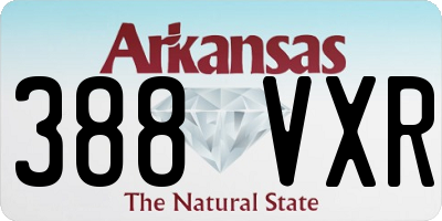 AR license plate 388VXR