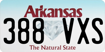 AR license plate 388VXS