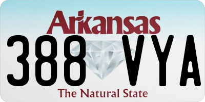 AR license plate 388VYA