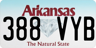 AR license plate 388VYB