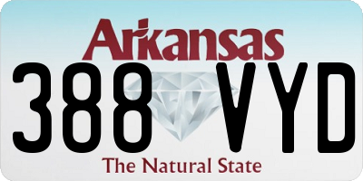 AR license plate 388VYD