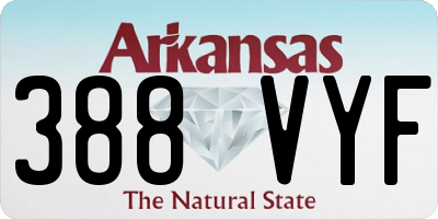 AR license plate 388VYF