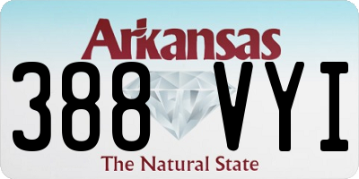 AR license plate 388VYI