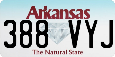 AR license plate 388VYJ