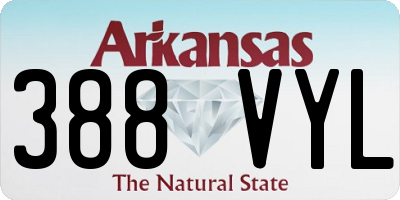 AR license plate 388VYL
