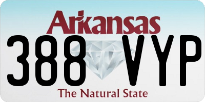 AR license plate 388VYP