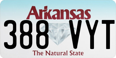 AR license plate 388VYT