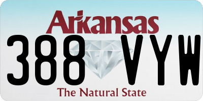 AR license plate 388VYW