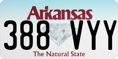 AR license plate 388VYY