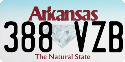 AR license plate 388VZB