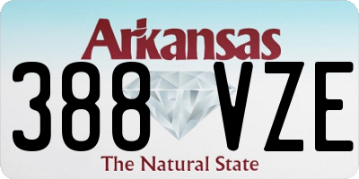 AR license plate 388VZE