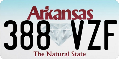 AR license plate 388VZF