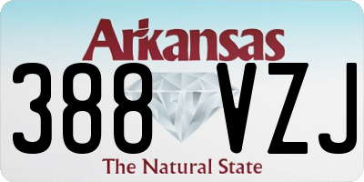 AR license plate 388VZJ
