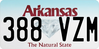 AR license plate 388VZM