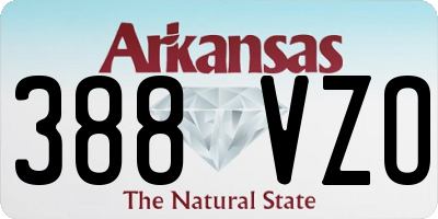 AR license plate 388VZO