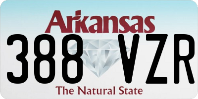 AR license plate 388VZR