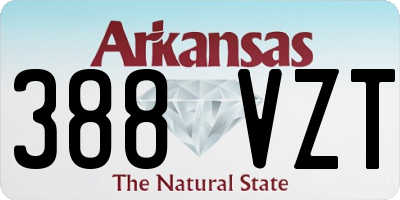 AR license plate 388VZT