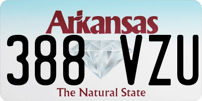 AR license plate 388VZU