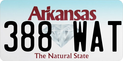 AR license plate 388WAT