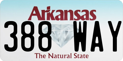 AR license plate 388WAY