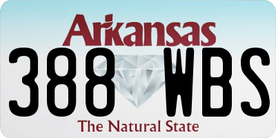 AR license plate 388WBS