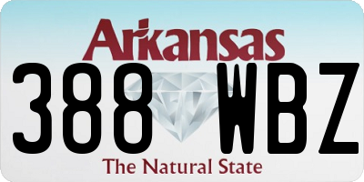 AR license plate 388WBZ