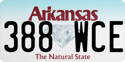 AR license plate 388WCE