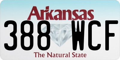 AR license plate 388WCF