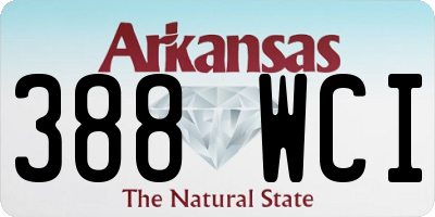 AR license plate 388WCI