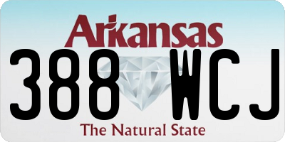 AR license plate 388WCJ