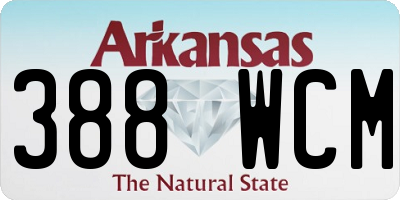 AR license plate 388WCM