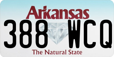 AR license plate 388WCQ