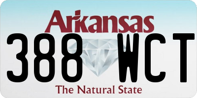 AR license plate 388WCT