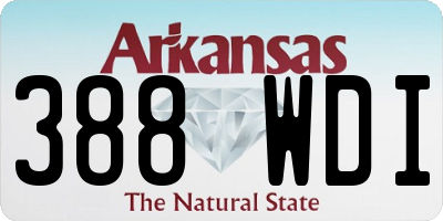 AR license plate 388WDI
