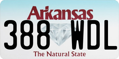 AR license plate 388WDL