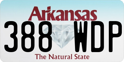 AR license plate 388WDP